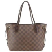 Louis Vuitton Vintage Förägda Canvas LV Väskor Brown, Dam