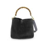 Gucci Vintage Mocka Gucci-väskor - Begagnade, Tillverkade i Italien Bl...