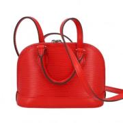 Louis Vuitton Vintage Pre-owned Canvas crossbodyvskor Red, Dam