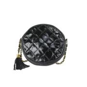 Chanel Vintage Italienska läderplånböcker, begagnade, 6 längd Black, D...