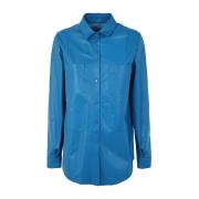 Drome Shirts Blue, Dam