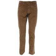 Siviglia Slim Fit Cordbyxor Brown, Herr