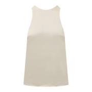 Loulou Studio Sleeveless Tops Beige, Dam