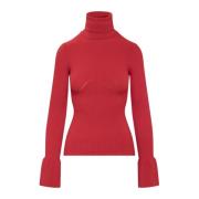 Andrea Adamo Turtlenecks Red, Dam