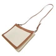 Balenciaga Vintage Begagnad Beige Canvas Balenciaga Clutch Beige, Dam