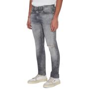 7 For All Mankind Slim Fit Jeans Gray, Herr