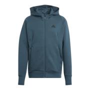 Adidas Zip-Through Sweatshirt för Män Blue, Herr