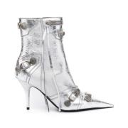 Balenciaga Silver Metallic Ankelboots Gray, Dam