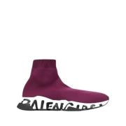 Balenciaga Bordeaux Slip-On Sneaker Red, Dam