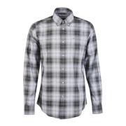 Barbour Skräddarsydd Tartan Skjorta Gray, Herr