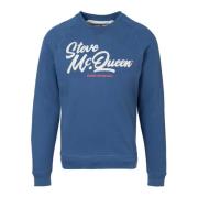 Barbour Holts Grafisk Sweatshirt Blue, Herr