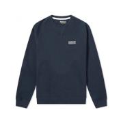 Barbour Essentiell Crew Sweatshirt Navy Blue, Herr