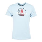 Barbour Graphic-Print T-Shirt Blue, Herr