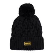 Barbour Herr Drift Cable Beanie i Svart Black, Dam