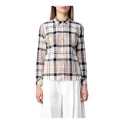 Barbour Fawn Tartan Bredon Skjorta Beige, Dam