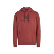 Belstaff Signature Hoodie i Lava Red Red, Herr