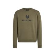 Belstaff Signature Crewneck Sweatshirt Green, Herr