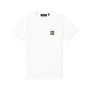 Belstaff Klassisk Vit Rundhalsad T-shirt White, Herr