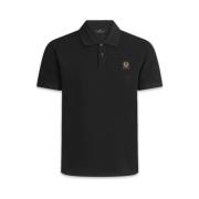 Belstaff Diskret Stil Svart Bomull Pique Polo Black, Herr