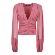 Blumarine Rusad detalusblus Pink, Dam