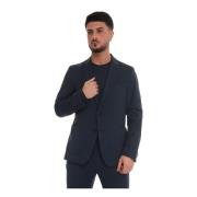 Boss Slim-Fit Deconstructed Jacka Blue, Herr