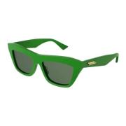 Bottega Veneta Sunglasses Green, Dam