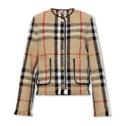 Burberry Upney rutig jacka Beige, Dam