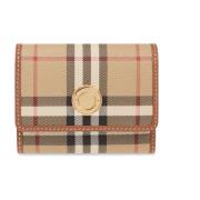 Burberry Rutig plånbok Beige, Dam