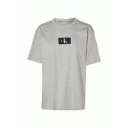 Calvin Klein Mäns Creweck GRÅ T-Shirt Gray, Herr