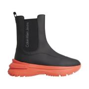 Calvin Klein Chunky Runner Chelsea Boot Black, Dam