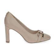 Caprice Beige Läderpumps Beige, Dam