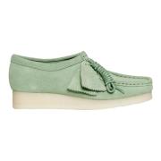 Clarks Laced Shoes Green, Dam