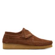 Clarks skor original vävare cola mocka Brown, Herr