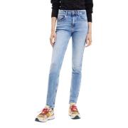 Desigual Slim-fit Jeans Blue, Dam