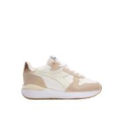 Diadora Stiliga Smutsiga Sneakers för Män Beige, Herr