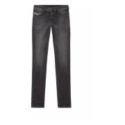 Diesel Mörkgrå Tapered Jeans Gray, Herr