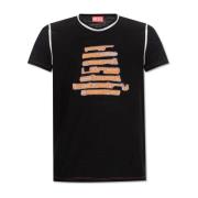 Diesel ‘T-Diegor-Raw-N2’ T-shirt Black, Herr