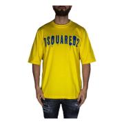 Dsquared2 Graffiti T-Shirt Yellow, Herr