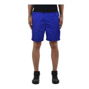 Dsquared2 Blå Nylon Knappshorts Blue, Herr