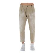 Dsquared2 Cropped Trousers Beige, Herr
