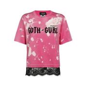 Dsquared2 Fuchsia T-Shirt för Kvinnor - Hög Kvalitet Stilfull Pink, Da...