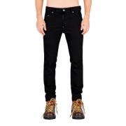 Dsquared2 Svart Bull Skater Slim-fit Jeans Black, Herr