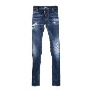 Dsquared2 Slim-fit Blå Bomulls Jeans med Distressed Effekt Blue, Herr