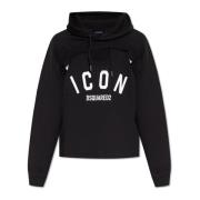 Dsquared2 Hoodie med logotyp Black, Herr