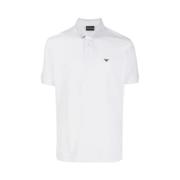 Emporio Armani Klassisk Polo Tröja White, Herr