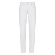 Emporio Armani Slim-Fit Jeans för Män White, Herr