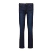 Emporio Armani Klassiska Slim Fit Denim Jeans Blue, Herr