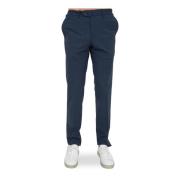 Emporio Armani Klassiska Blå Ullblandade Chinos för Män Blue, Herr