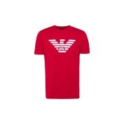 Emporio Armani T-Shirts Red, Herr