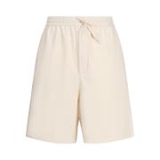 Emporio Armani Ivory Bermuda Shorts White, Herr